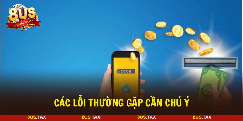 Lỗi thường gặp khi rút tiền 8US và giải pháp khắc phục